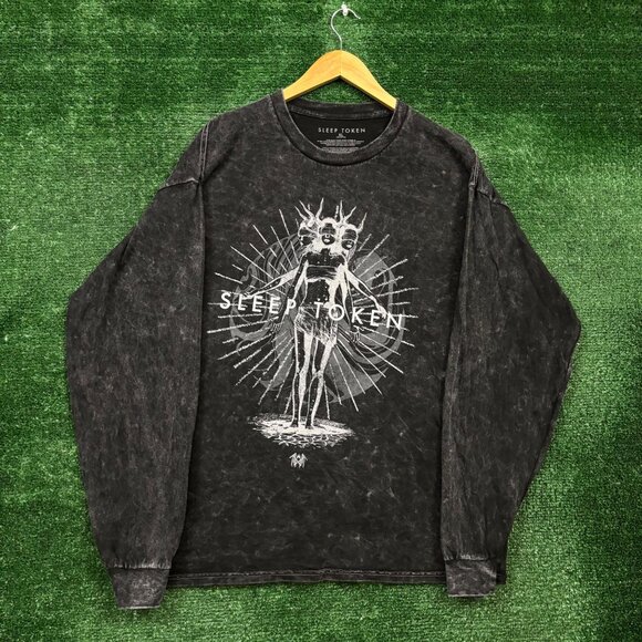 Sleep Token This Place Will Become Your Tomb Mineral Wash LS Shirt Extra Large - Picture 1 of 4